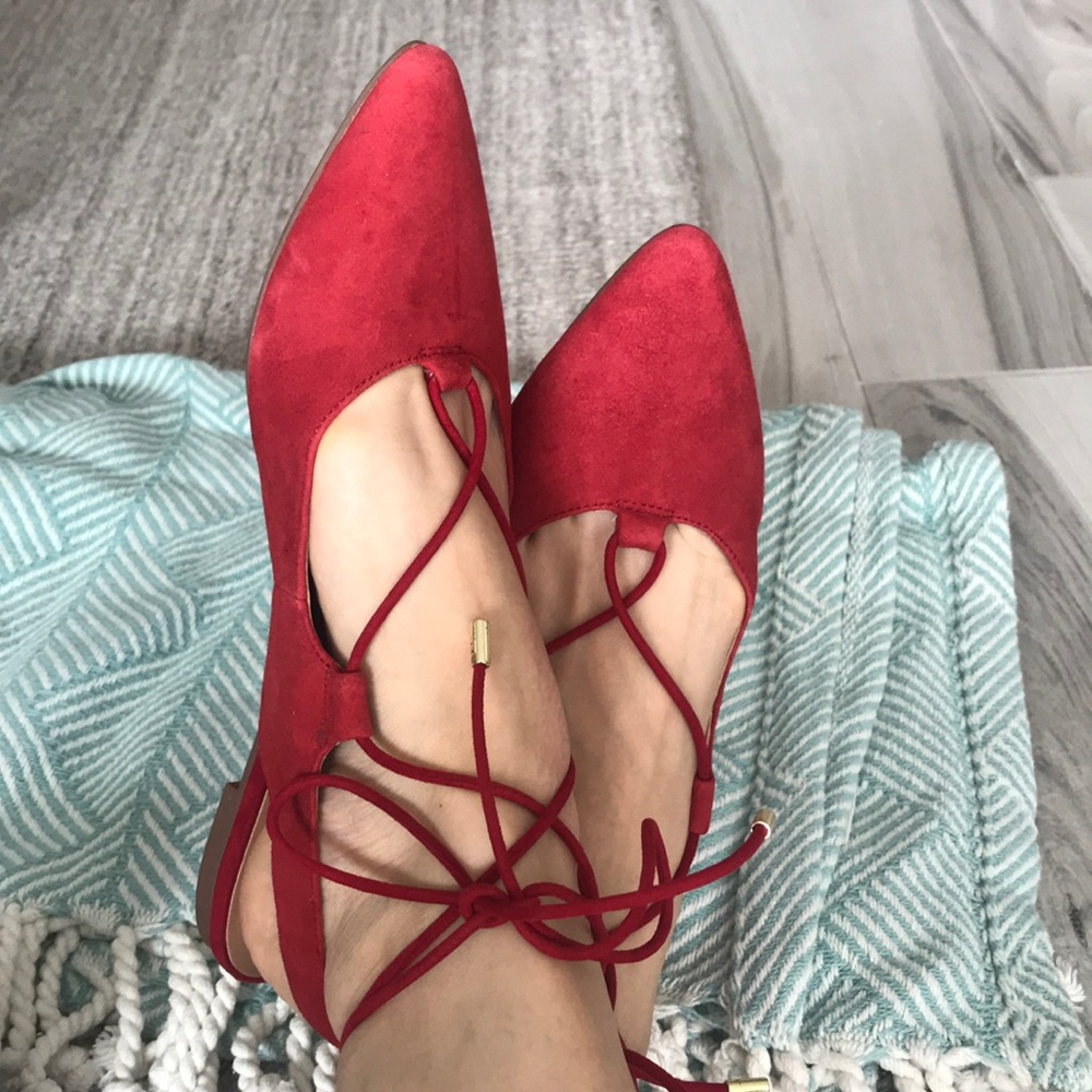 Franco Sarto Sexy Red Flats - Picture 4 of 4